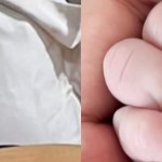 Aurel Hermansyah (kiri) dan foto tangan Baby A menggenggam tangan Atta Halilintar-1645535015