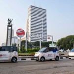 Wuling Air EV yang ikut dalam kegiatan KTT ke-43 ASEAN 2023 di Jakarta. (ANTARA/HO-Wuling Motors)-1694422368