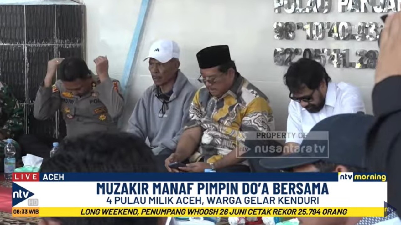 Acara syukuran dipimpin langsung Gubernur Aceh, Muzakir Manaf (Mualem).