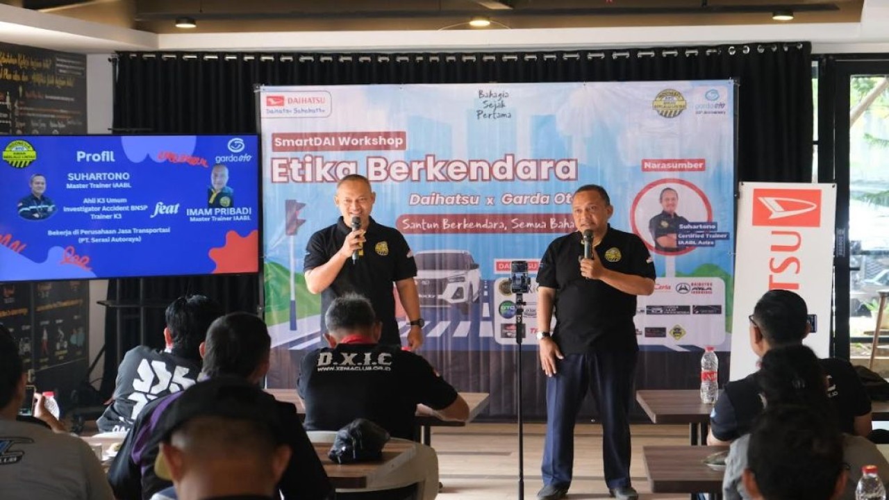 Sesi pematerian Etika Berkendara "Santun berkendara, semua Bahagia" bersama Komunitas Daihatsu. (Foto: Istimewa/Daihatsu)