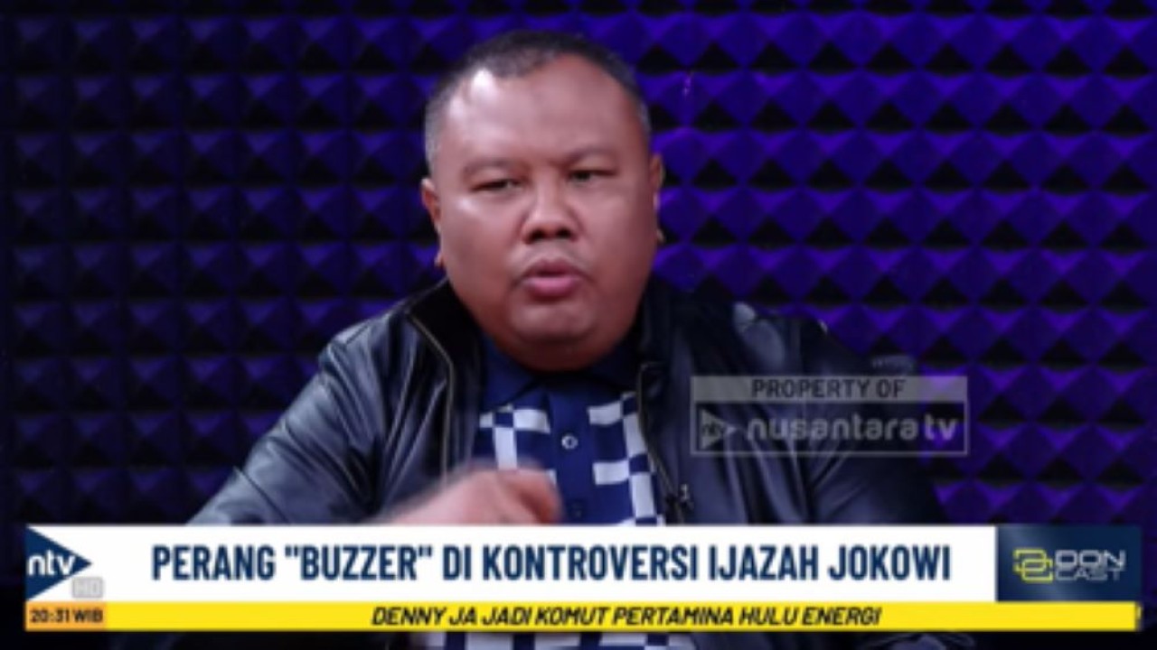Founder Lembaga Survei KedaiKOPI Hendri Satrio (Hensat) dalam program DonCast di Nusantara TV