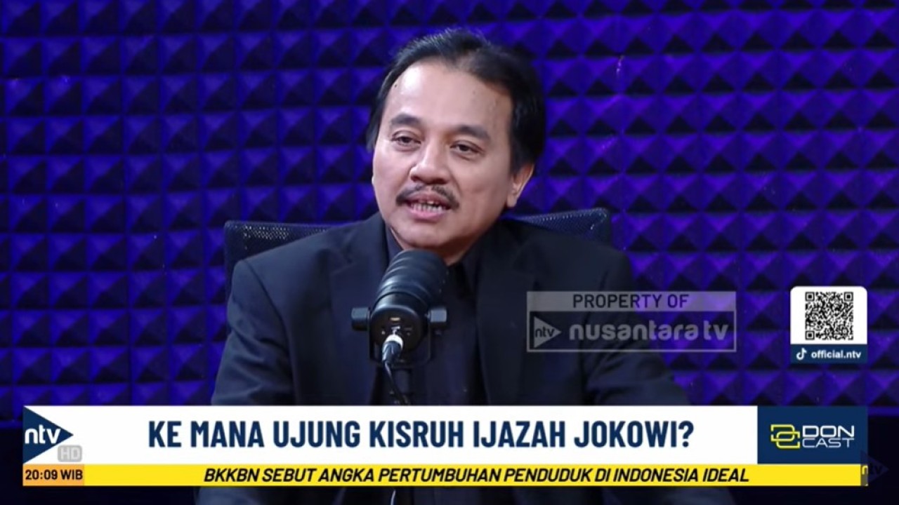 Perdebatan tajam terjadi antara Roy Suryo dan Wakil Ketua Umum Jokowi Mania, Andi Azwan dalam program DonCast di Nusantara TV.
