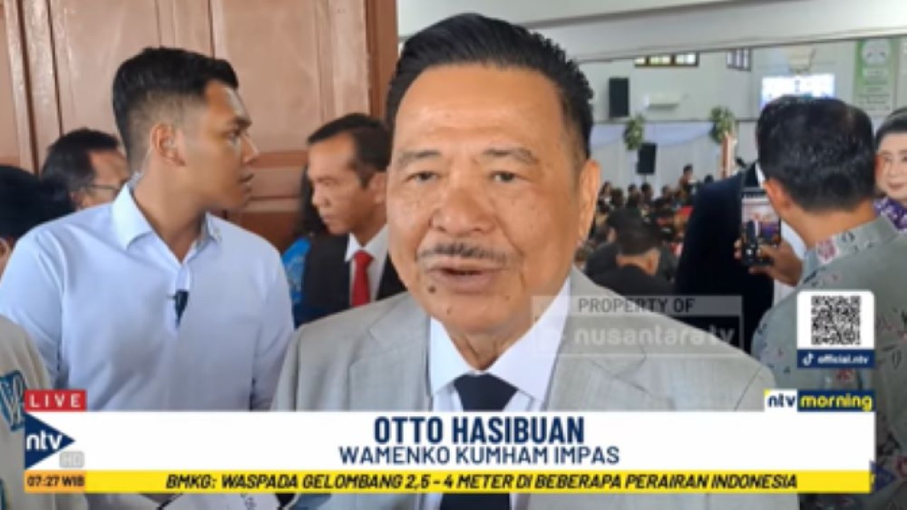 Wakil Menteri Koordinator Bidang Hukum, Hak Asasi Manusia, Imigrasi dan Pemasyarakatan Otto Hasibuan