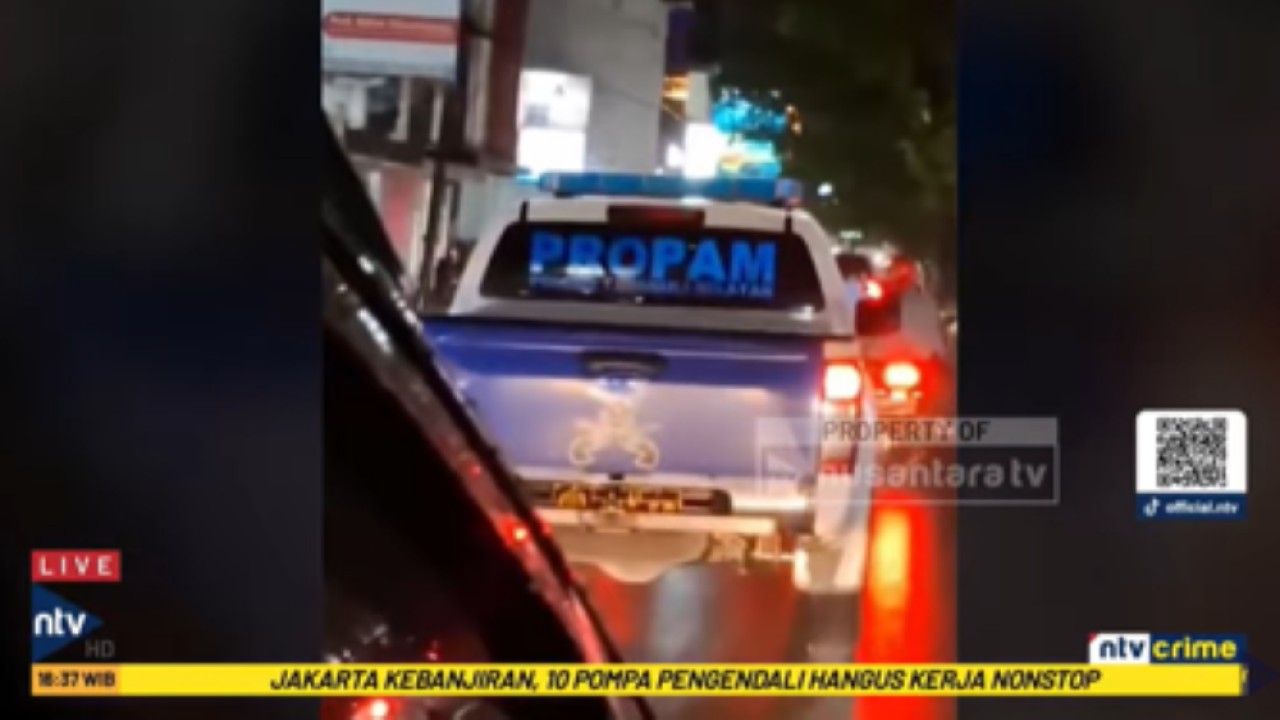 Mobil dinas Provos yang diduga terlibat tabrak lari dikejar oleh korban