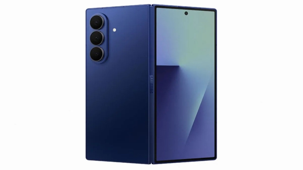 Tampilan Samsung Galaxy Z Fold7 warna Blue Shadow. (Foto: ANTARA/HO Samsung Indonesia)
