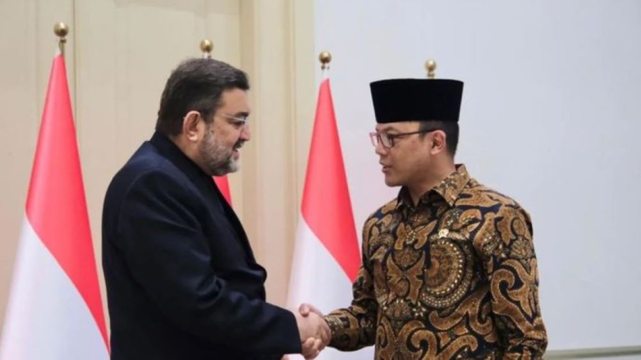 Menteri Luar Negeri Sugiono dan Duta Besar Iran untuk RI Mohammad Boroujerdi (Istimewa)