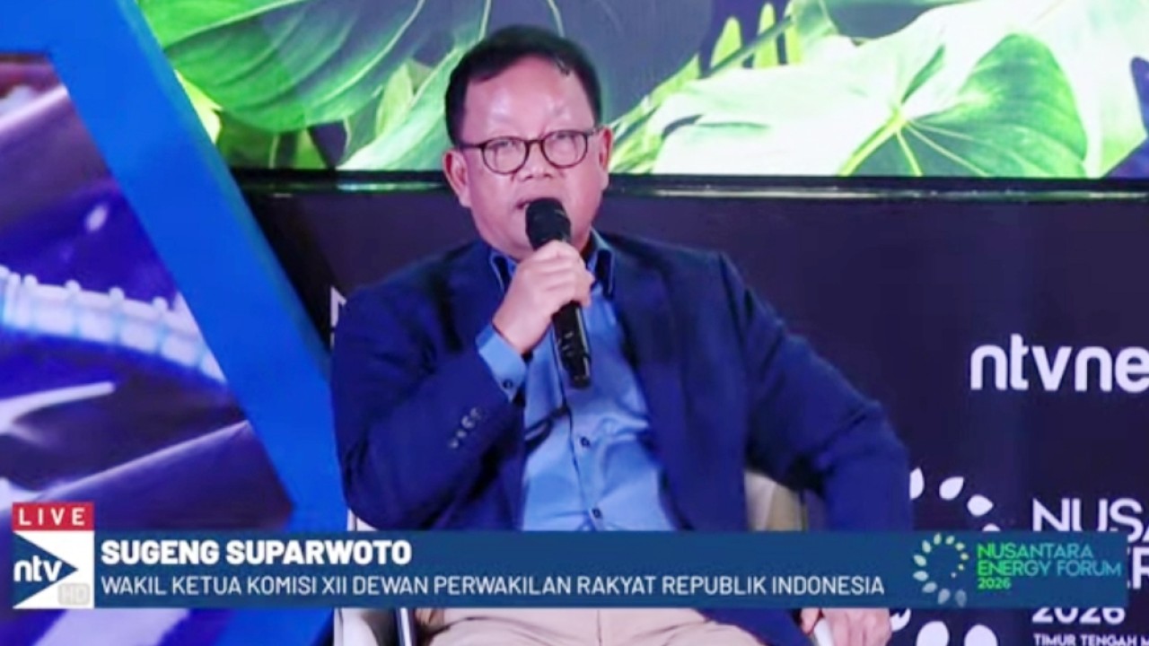 Wakil Ketua Komisi XII DPR RI, Sugeng Suparwoto. (Foto: Tangkap layar Youtube Nusantara TV: @NusantaraTVOfficial)