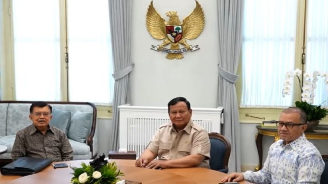 Wakil Presiden (Wapres) ke-10 dan ke-12 RI Jusuf Kalla (JK) melakukan pertemuan dengan Presiden Prabowo Subianto di Istana Kepresidenan Jakarta, Kamis, 11 Juni 2026. (Foto: Istimewa)