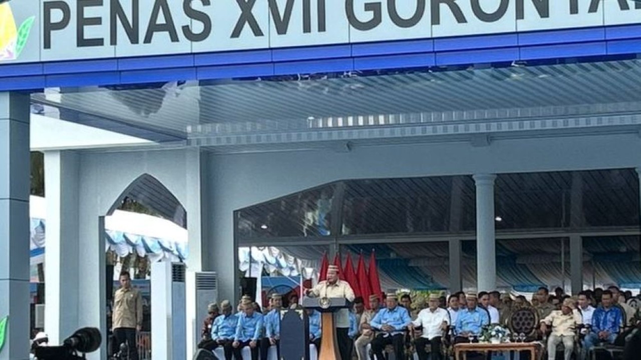 Presiden Prabowo Subianto menghadiri puncak kegiatan Pekan Nasional (PENAS) Petani dan Nelayan XVII di Sport Centre Limboto, Kabupaten Gorontalo, Provinsi Gorontalo, Rabu, 24 Juni 2026. (Foto: NTVnews)