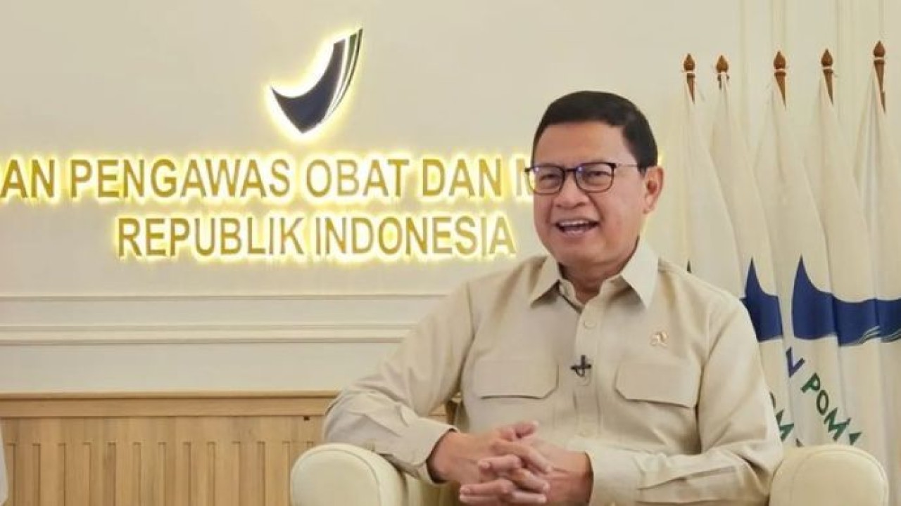 Kepala Badan Pengawas Obat dan Makanan (BPOM) Taruna Ikrar dalam wawancara bersama ANTARA di Jakarta, Senin, 13 Juli 2026. (Antara)