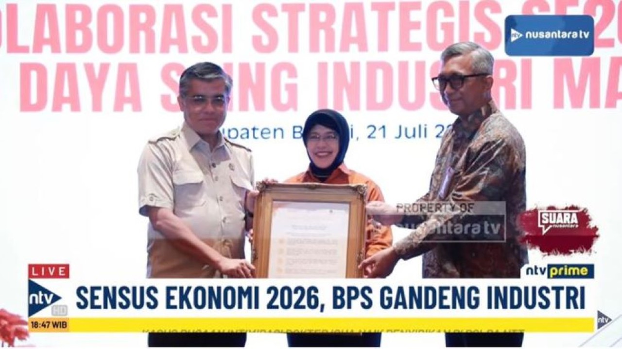 BPS Gandeng Kemenperin, Kemenaker dan Pelaku Usaha Perkuat Komitmen Sukseskan Sensus Ekonomi 2026. (Ntvnews)