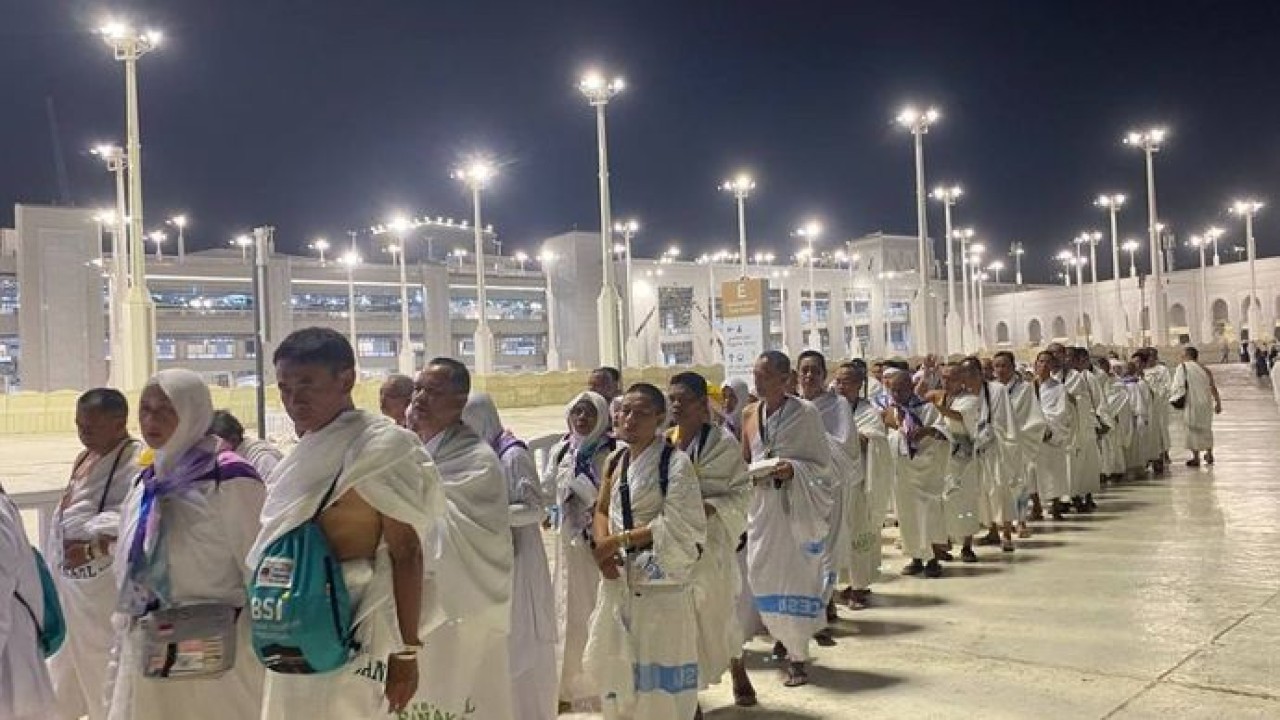 Seluruh jemaah haji Indonesia telah tiba di Makkah dan memasuki fase akhir menjelang keberangkatan ke Arafah. (Foto: Istimewa/Kementerian Haji dan Umrah)