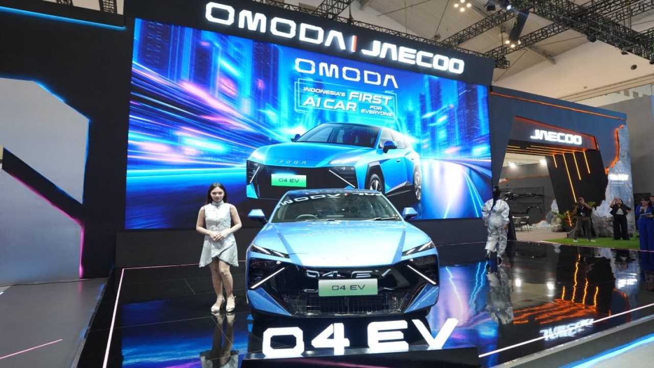 Pemesanan Omoda O4 EV dapat dilakukan melalui booth Omoda dan Jaecoo di GIIAS 2026. (Foto: Dok/Istimewa)