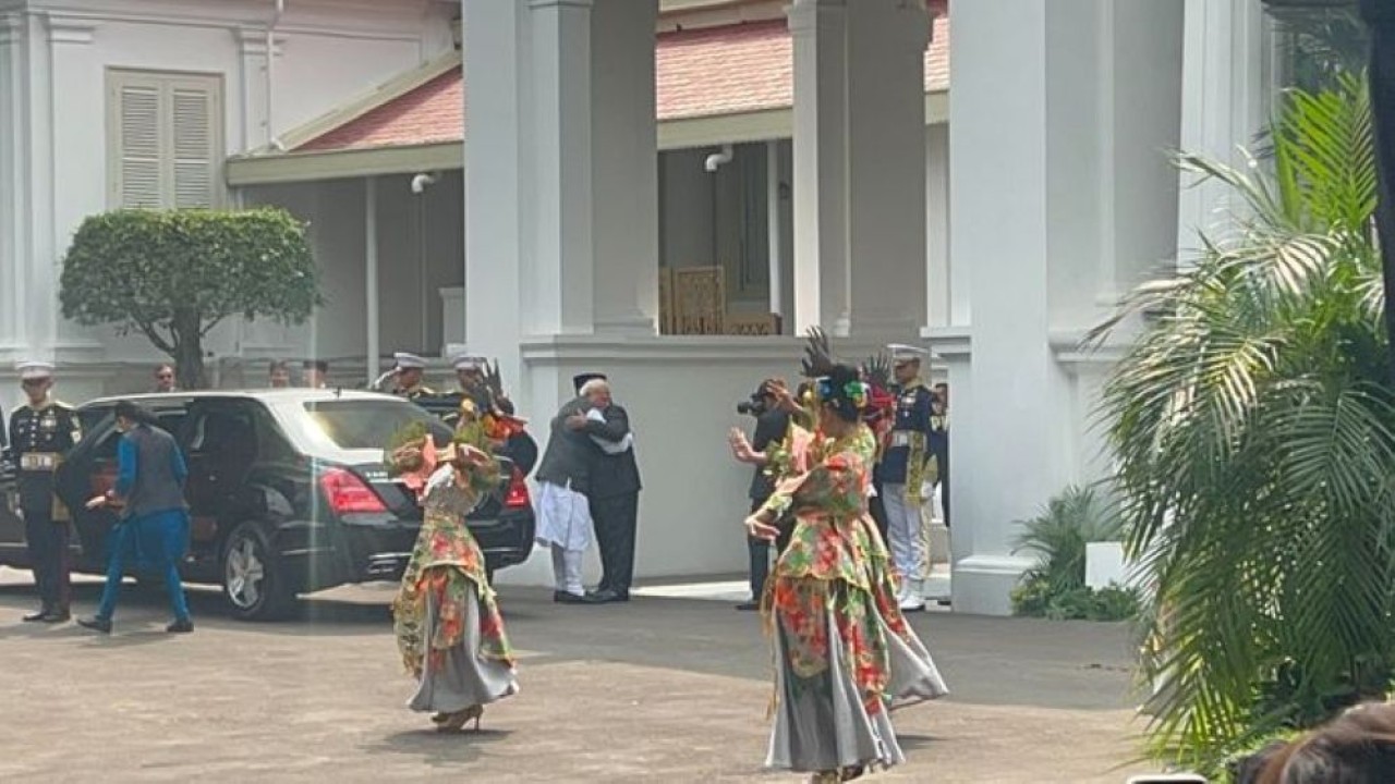 Presiden Prabowo Subianto menerima kunjungan kenegaraan Perdana Menteri (PM) India Narendra Modi di Istana Merdeka, Jakarta, Selasa, 7 Juli 2026. (Foto: NTVnews)