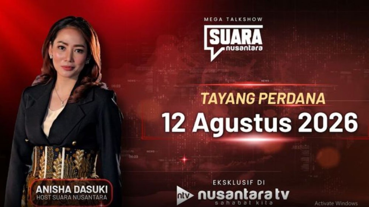 Anisha Dasuki host program Suara Nusantara (NTVNews.id)