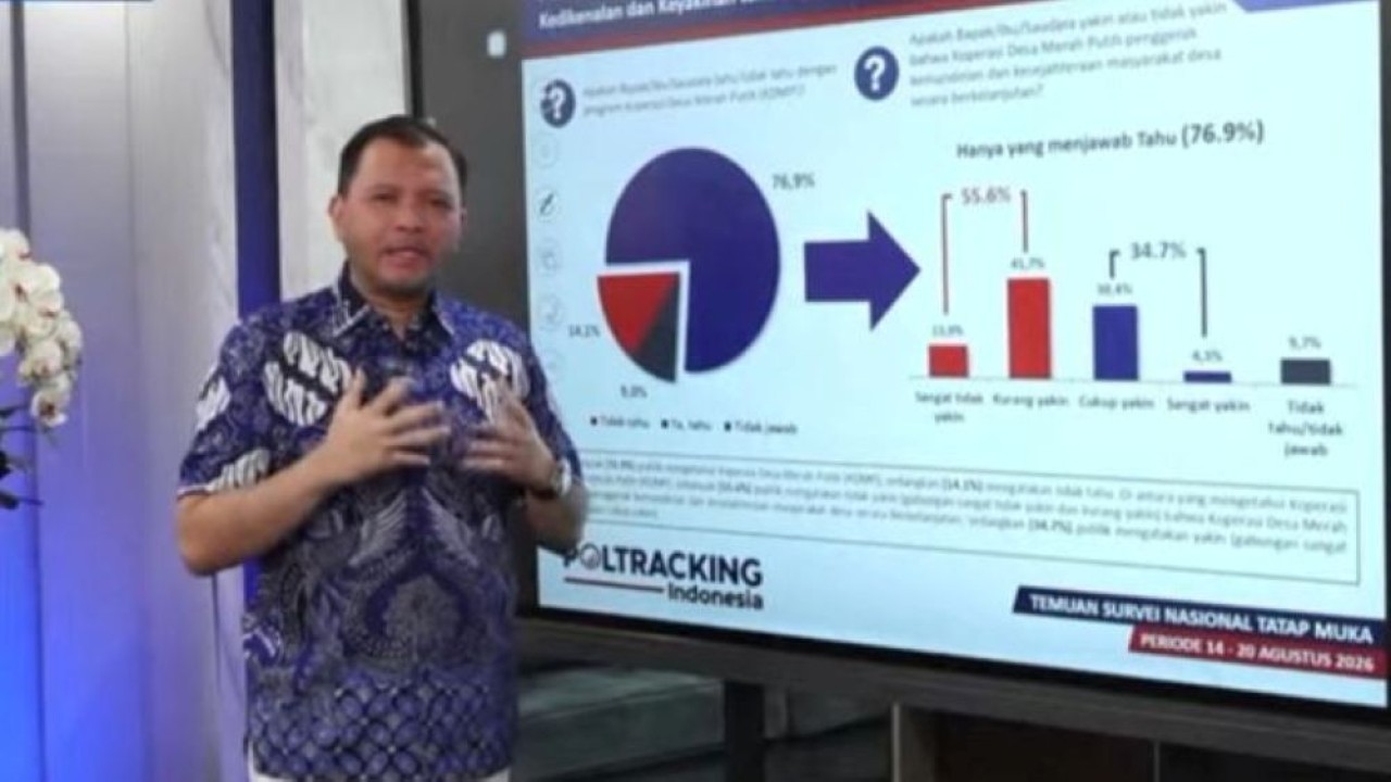 Founder Poltracking Indonesia, Hanta Yuda AR. (Foto: Tangkapan layar YouTube)