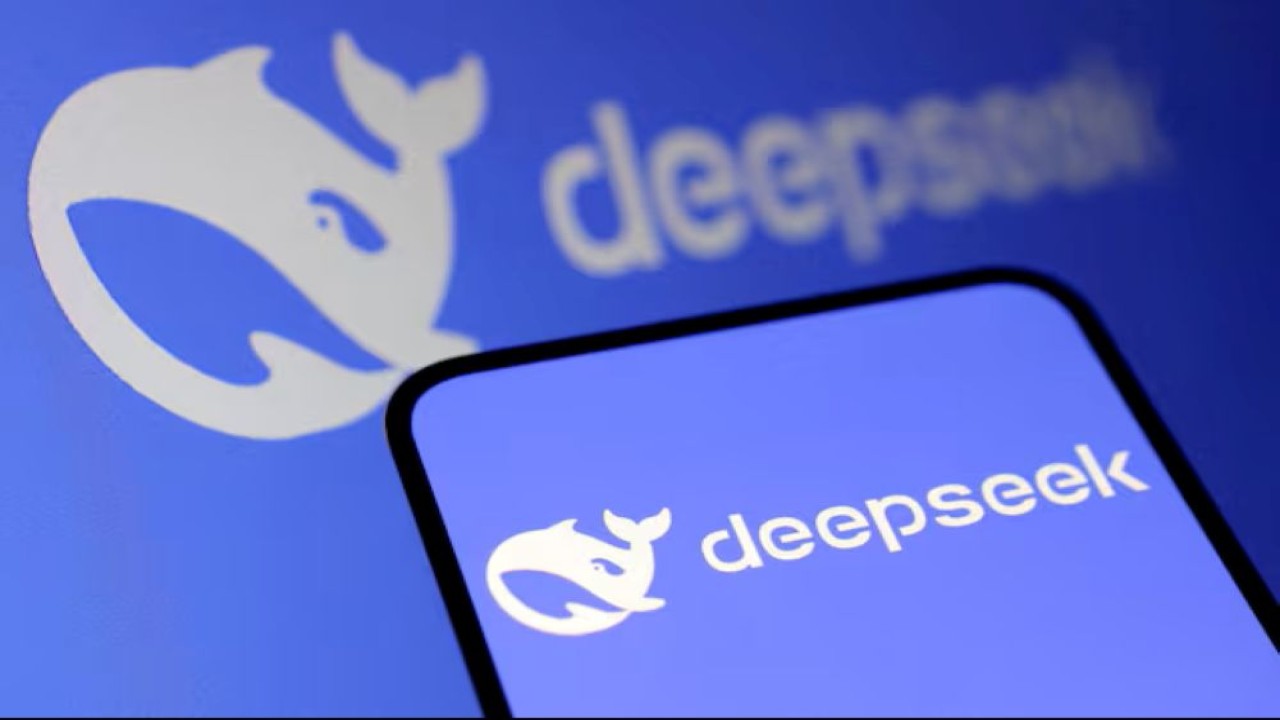 Logo Deepseek terlihat dalam ilustrasi yang diambil pada 27 Januari 2025. (Foto: Dok/Dado Ruvic/Reuters)